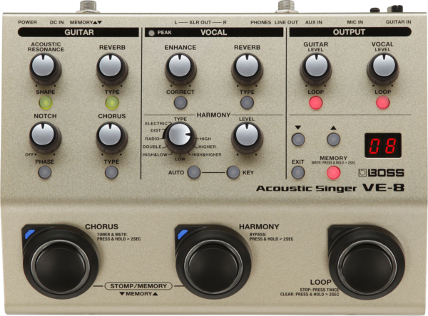 Boss ve-8 acoustic singer