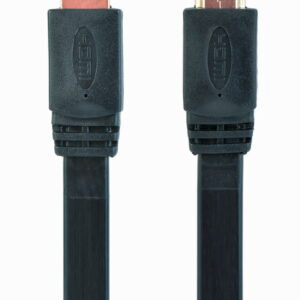 CABLEXPERT HDMI MALE-MALE FLAT CABLE, 1 M, BLACK COLOR