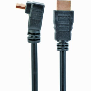 CABLEXPERT HDMI HIGH SPEED CAVO MASCHIO 90 GRADI A MASCHIO DIRITTO, CONNETTORI PLACCATI IN ORO