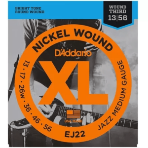 D’addario ej22 nickel wound jazz medium 13-56
