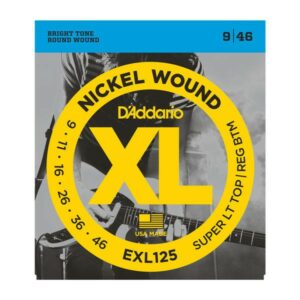 D’addario exl125 nickel wound balanced tension super light 09-46