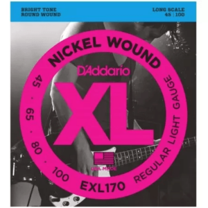D’addario exl170 long scale nickel wound bass light 45-100