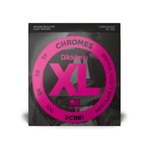 D’addario ecb81 chromes bass light 45-100 long scale