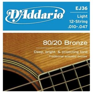 D’ADDARIO EJ36 CORDE CHITARRA ACUSTICA 10-47