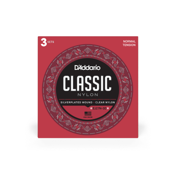 D’addario ej27n-3d nylon, normal tension
