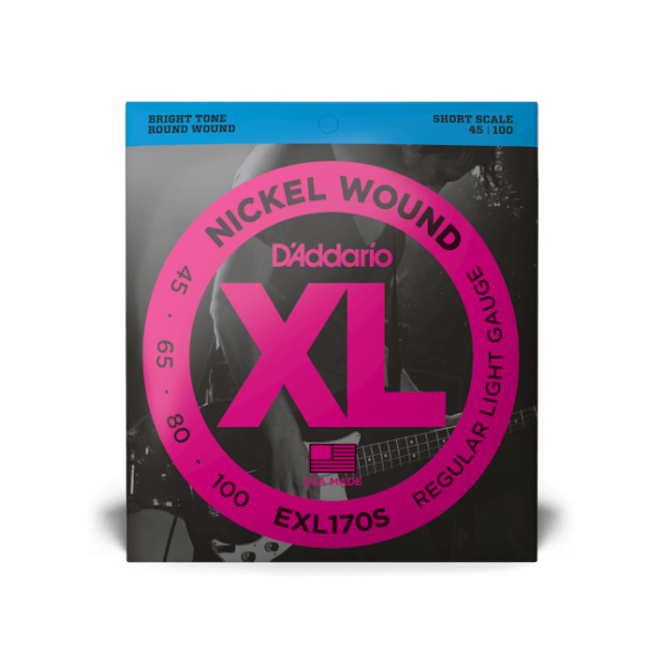 D’addario exl170s short scale nickel wound light 45-100