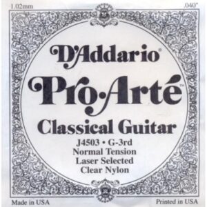 D’ADDARIO J 4503 CORDA SINGOLA CHITARRA CLASSICA TENSIONE NORMALE