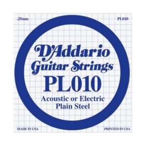 D’ADDARIO PL010 CORDA SINGOLA PER CHITARRA ACUSTICA/ELETTRICA