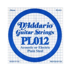 D’ADDARIO PL012 CORDA SINGOLA PER CHITARRA ACUSTICA/ELETTRICA