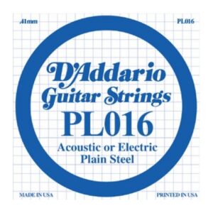 D'ADDARIO PL016 CORDA SINGOLA PER CHITARRA ACUSTICA/ELETTRICA