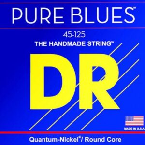 Dr string pb5-45 pure blues bass 45 125 medium 5 the handmade string quantum nickel round core