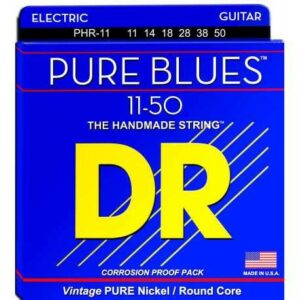 Dr string phr-11 pure blues 10-50 the handmade string vintage pure nickel round core