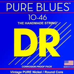 Dr string phr-9 pure blues 9-46 the handmade string vintage pure nickel round core