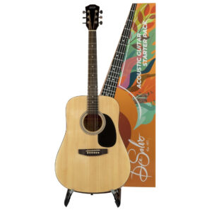 DE SALVO AG1NT CHITARRA ACUSTICA DREADNOUGHT NATURAL 4/4 + ACCESSORI