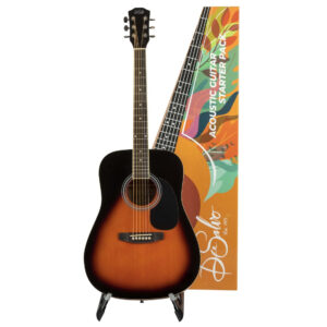 DE SALVO AG1SB CHITARRA ACUSTICA DREADNOUGHT SUNBURST 4/4 + ACCESSORI