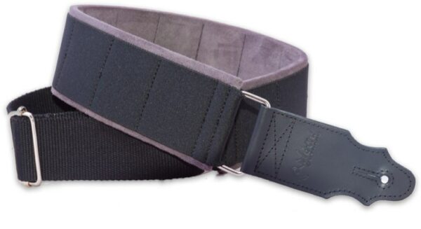 RIGHTON STRAPS ELASTIC BLACK TRACOLLA PER CHITARRA E BASSO
