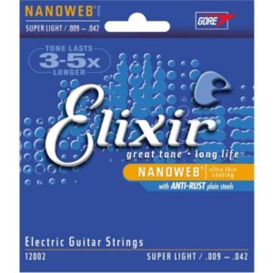 ELIXIR NANOWEB SUPER LIGHT 009-042 MUTA PER CHITARRA ELETTRICA