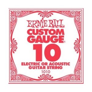 ERNIEBALL CUSTOM GAUGE 010 CORDA SFUSA PER CHITARRA ACUSTICA/ELETTRICA