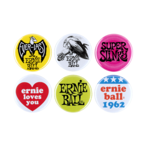 Ernie ball 4009 1″ assorted buttons 6pk