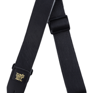 Ernie ball 4134 tracolla pelle nera italiana larga