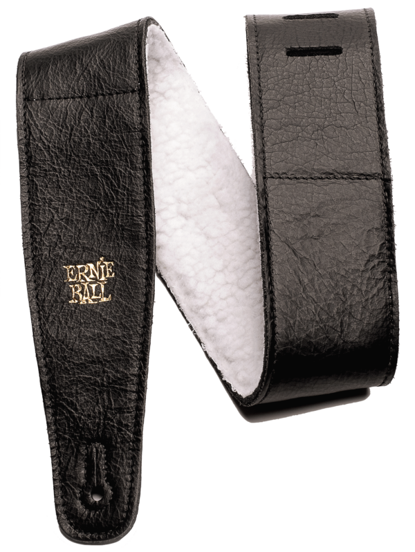 Ernie ball 4137 tracolla pelle nera italiana