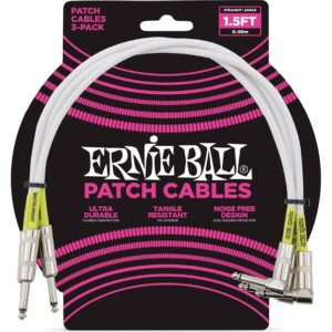 Ernie ball 6056 kit 3 cavi patch white