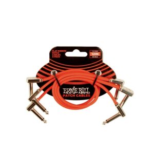 Ernie ball flat ribbon patch cable red 30,48cm 3 pk