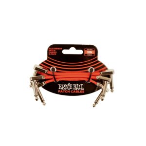Ernie ball flat ribbon patch cable red 7,62cm 3 pk