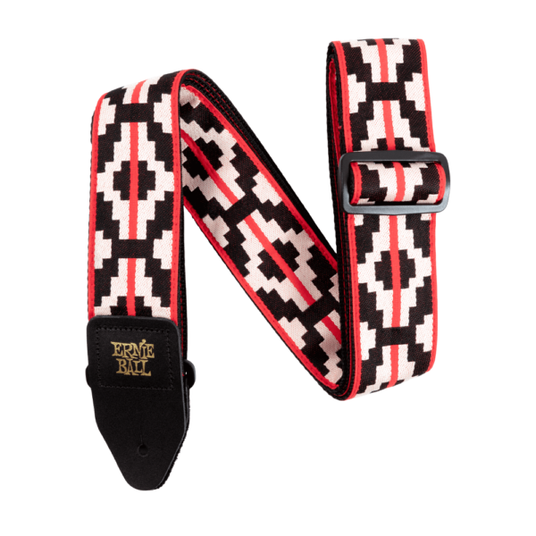 Ernie ball ristra red jacquard strap