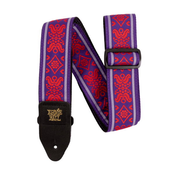 Ernie ball royal flush red jacquard strap
