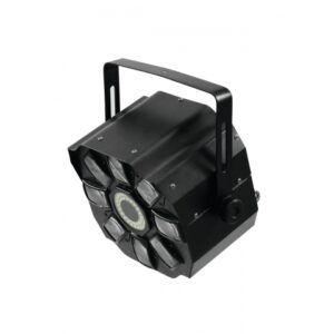 EUROLITE LED HYBRID FE-900 EFFETTO LUCE IBRIDO FLOWER 5 LEDS 3 WATT RGBAW + ANELLO STROBO 42 LEDS BIANCHI SMD-5050