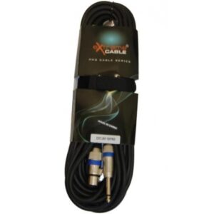 EXTREME JXF10PRO CAVO JACK MONO 1/4″ 6.3mm – XLR FEMMINA CAVO AUDIO DI SEGNALE SCHERMATO 10 MT