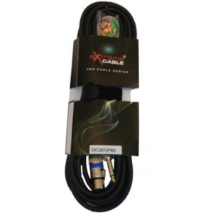 EXTREME JXF5PRO CAVO JACK MONO 1/4″ 6.3mm – XLR FEMMINA CAVO AUDIO DI SEGNALE SCHERMATO 5 MT.