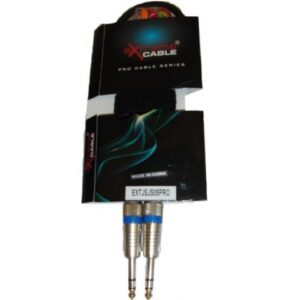EXTREME 1 JACK STEREO 1/4″ 6,3MM / 1 JACK STEREO 1/4″ 6,3MM 0,5MT CONNETTORI ANTISCIVOLO ERGONOMICI