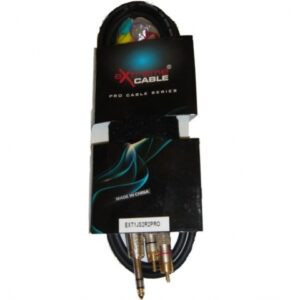 EXTREME 1JS2R2PRO JACK STEREO MASCHIO 1/4″ 6,3mm – 2 RCA MASCHIO MT 2 CONNETTORI SMONTABILI