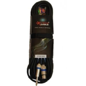 EXTREME JSXF10PRO CAVO JACK STEREO 1/4″ 6.3mm- XLR FEMMINA CAVO AUDIO DI SEGNALE SCHERMATO 10MT