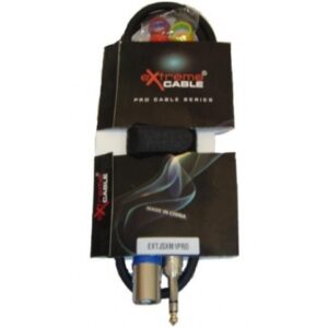 EXTREME JSXM1PRO CAVO XLR MASCHIO – JACK STEREO 1/4″ 6.3mm 1 MT