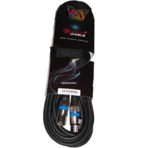 EXTREME CAVO MICROFONO/CASSE 8 METRI 1 CONNETTORE XLR MASCHIO 1 FEMMINA + STRAP + 12 ANELLINI CAVO MICROFONICO 6.5MM CONNETTORI SMONTABILI METALLO ANTISCIVOLO