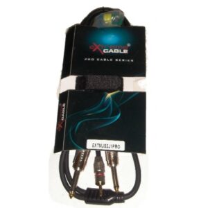 EXTREME 1MJS2J1PRO MINI JACK STERE 1/8″ 3.5mm-2 JACK 6.3mm 1MT