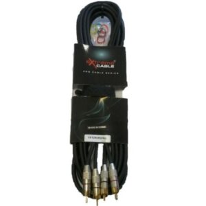 EXTREME 2R2R5PRO 2RCA MASCHIO -2RCA MASCHIO CAVO AUDIO DI SEGNALE SCHERMATO 5 MT