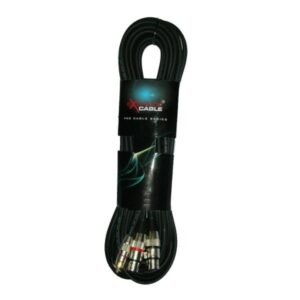 EXTREME 2R2X5PRO 2 RCA MASCHIO – 2 XLR MASCHIO CAVO AUDIO DI SEGNALE SCHERMATO 5 MT.