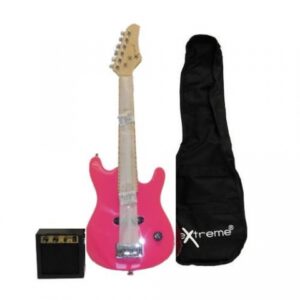 EXTREME EG80KIT PK MINI GUITAR PACK ROSA KIT CHITARA ELETTRICA + AMPLIFICATORE + CUSTODIA