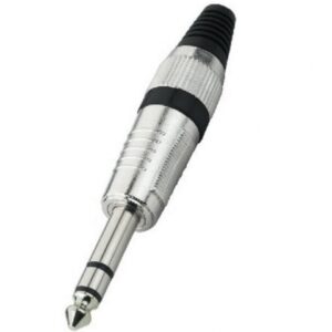 EXTREME CONNETTORE JACK TRS STEREO VOLANTE 1/4″ 6,3mm COLORE NERO