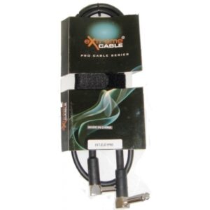 EXTREME JCJC1PRO CAVO JACK CURVO 1/4″ MASCHIO MONO 6,3MM-JACK CURVO 1/4″ MASCHIO MONO 6,3MM 1 MT