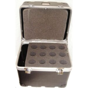 EXTREME KLMIC12 CASE ABS CUSTODIA 12 MICROFONI + SPAZIO PORTA-CAVI + VANO EXTRA SUPERIORE + CHIUSURE CHIAVI