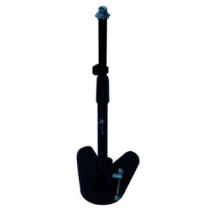 EXTREME MS2B ASTA MICROFONO BASE PESATA REGOLABILE SUPPORTO DA TAVOLO + ADATTATORE PER PINZA MICROFONICA