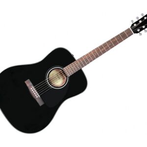 FENDER CD60S BLK CHITARRA ACUSTICA NERA TOP MASSELLO