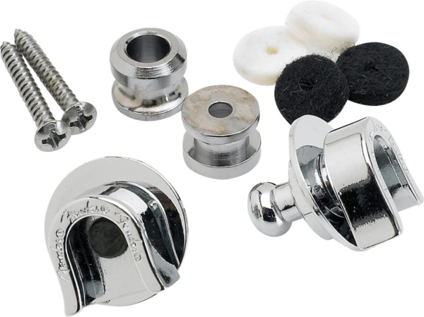 Fender security strap locks chrome