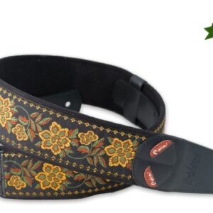 RIGHTON STRAPS ROSES BLACK TRACOLLA PER CHITARRA E BASSO