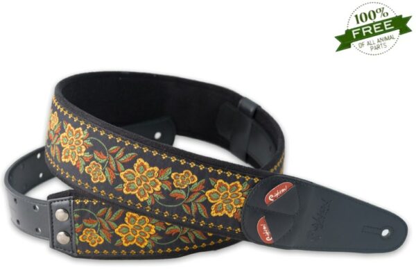 RIGHTON STRAPS ROSES BLACK TRACOLLA PER CHITARRA E BASSO